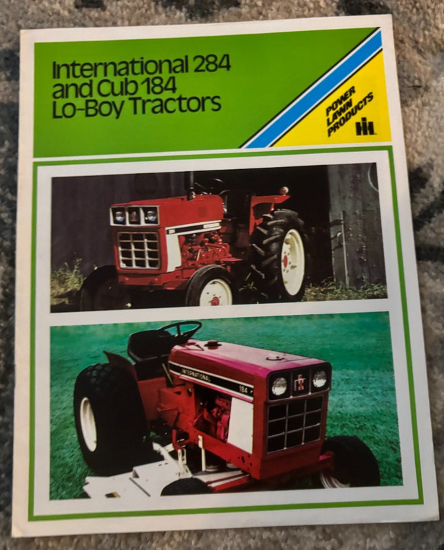 International Harvester 284 184 Lo-Boy Tractor For 1978 Brochure AMIL26