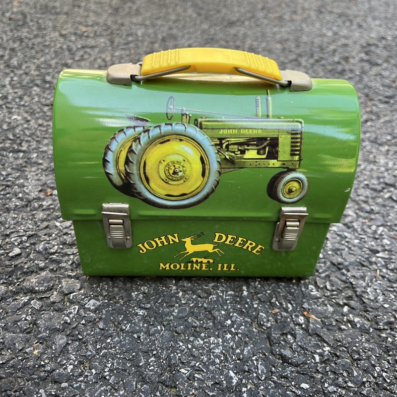 VTG John Deere Mini Metal Lunch Box Tin Box Company Collectible Moline IL