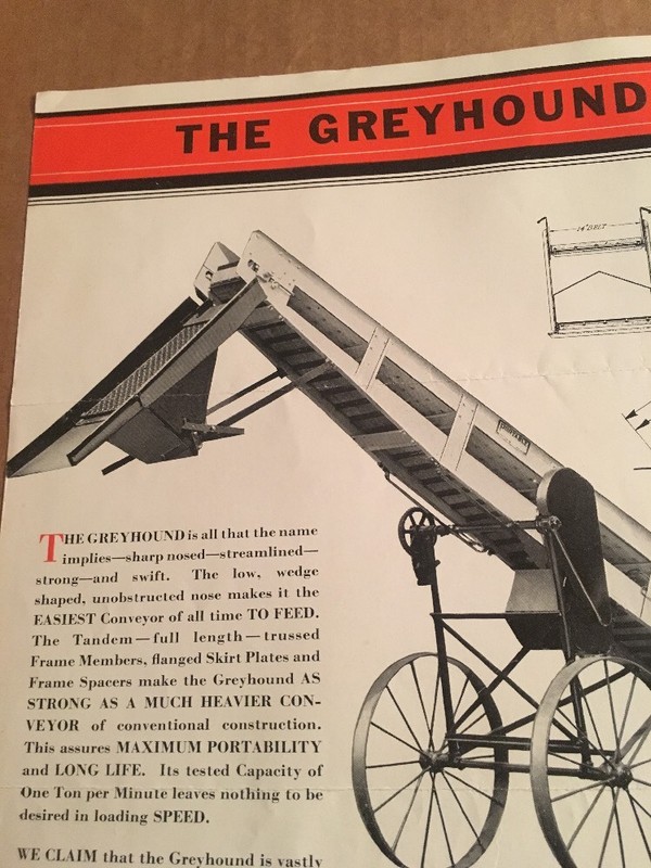 VTG FARQUHAR IRON AGE FARM MACHINERY CATALOGUE Advertising GREYHOUND conveyor gallery