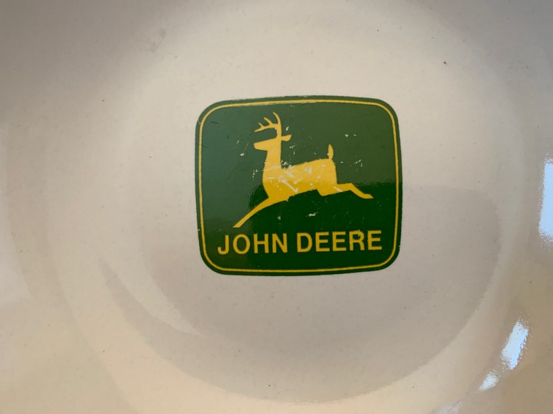 JOHN DEERE Soup Salad Plate Bowl Set of 2 Gibson Large Rim 9" x 2” Farmhouse gallery