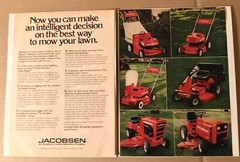 1977 Jacobsen Lawn Mower 100 1650 Tractor 2-page vintage print ad advertisement