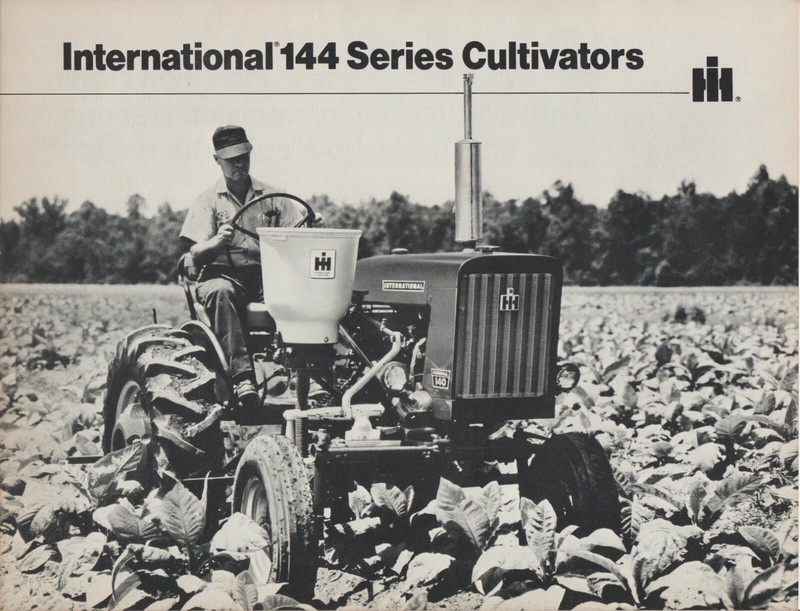 IH International Harvester 144 Series Cultivators Showroom Sales Brochure