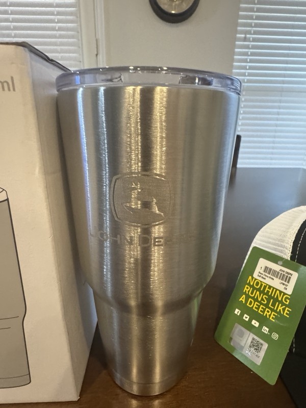 2 John Deere SnapBack Hats, Rain Gage And Engraved 30oz Mug! gallery