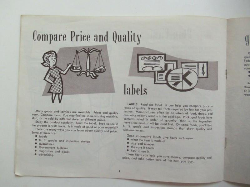 Vintage 1965 Be a Good Shopper Booklet - U.S. Department of Agriculture gallery