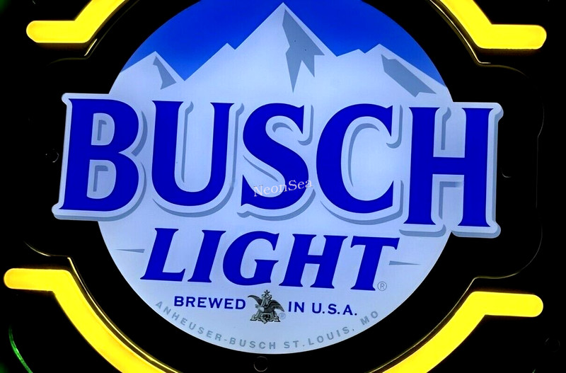 "Busch Light" John Deere Farm Tractor Beer Neon Sign Light Lamp 31" gallery