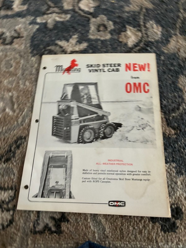 Owatonna Mustang Skid Steer Loader Vinyl Cab Brochure FCCA24