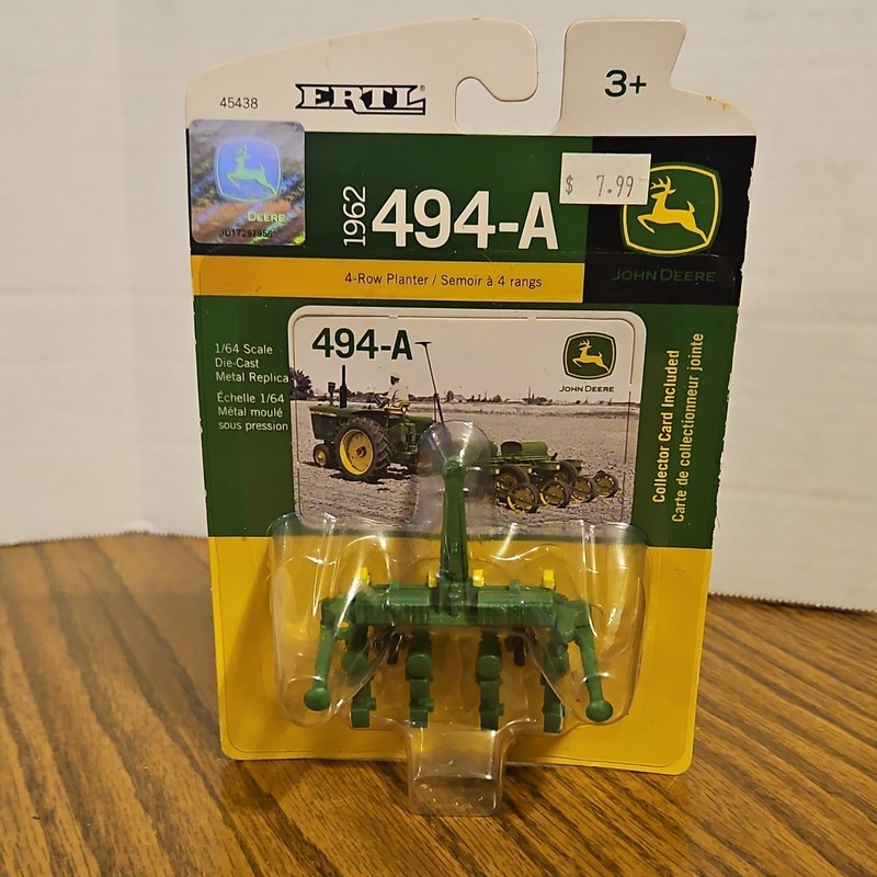 John Deere 1962 494-A 1/64 Scale Diecast Reproduction Agriculture Toy Model