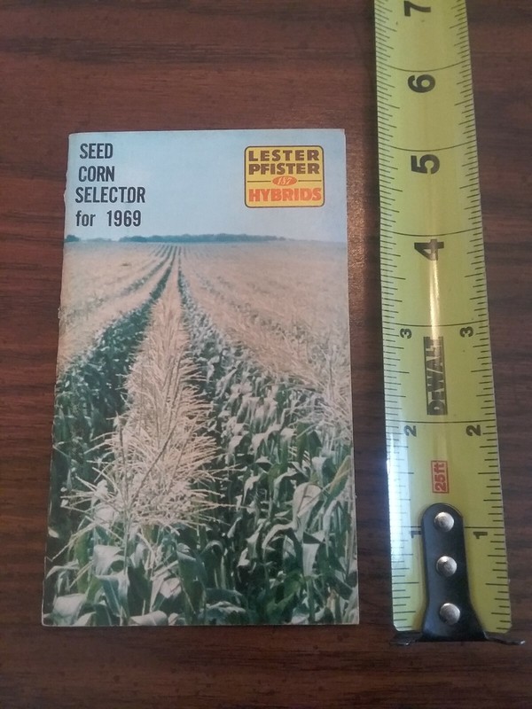 VTG 1969 LESTER FISTER HYBRID CORN SEED ADVERTISING MEMO BOOK RARE UNUSED