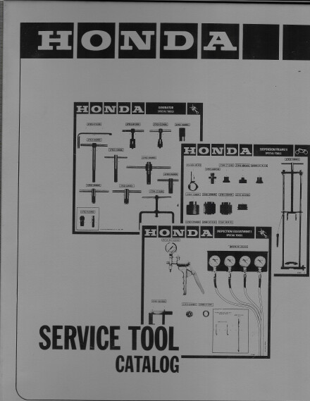 86-? Honda Motorcyle & Power Equipment Binder Special Tools Lists & Bulletins
