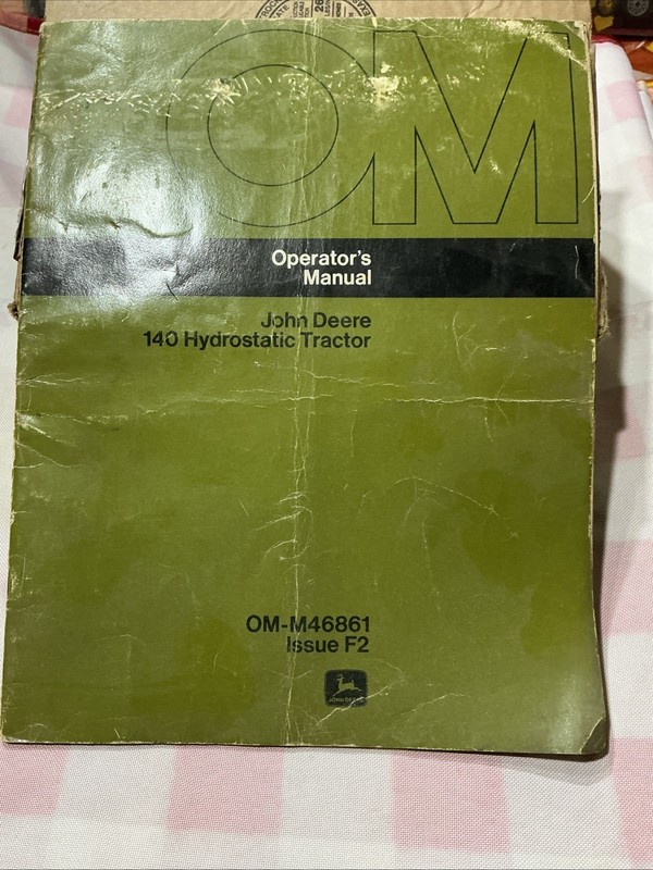 John Deere 140 Op Manual OM- M 46861