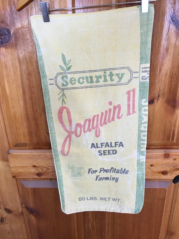 Vtg Security Alfalfa Seed Sack 50 lb Joaquin II