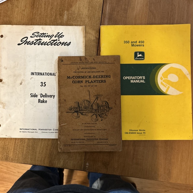 1940 Vtg McCORMICK DEERING Corn Planters 102 104 106 Owners Manual Instructions