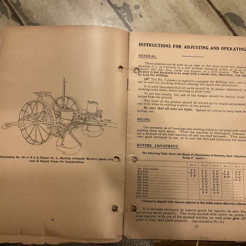 1923 SET-UP & OPERATION INTERNATIONAL HARVESTER C, B, & Q CORN PLANTERS MANUAL gallery