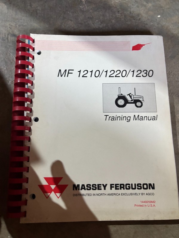 Massey Ferguson 1210 1220 1230 Tractor Training Manual AMIL26