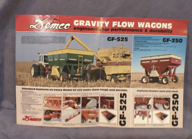 Demco GF-250 GF-525 Gravity Flow Wagons Sales Brochure gallery