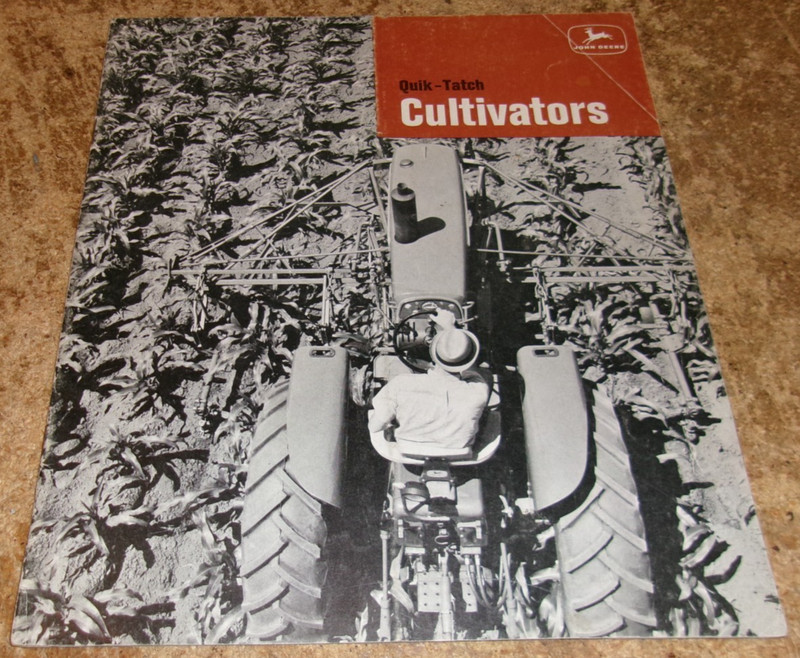 1966 john deere quick-tatch cultivators brochure in good shape used