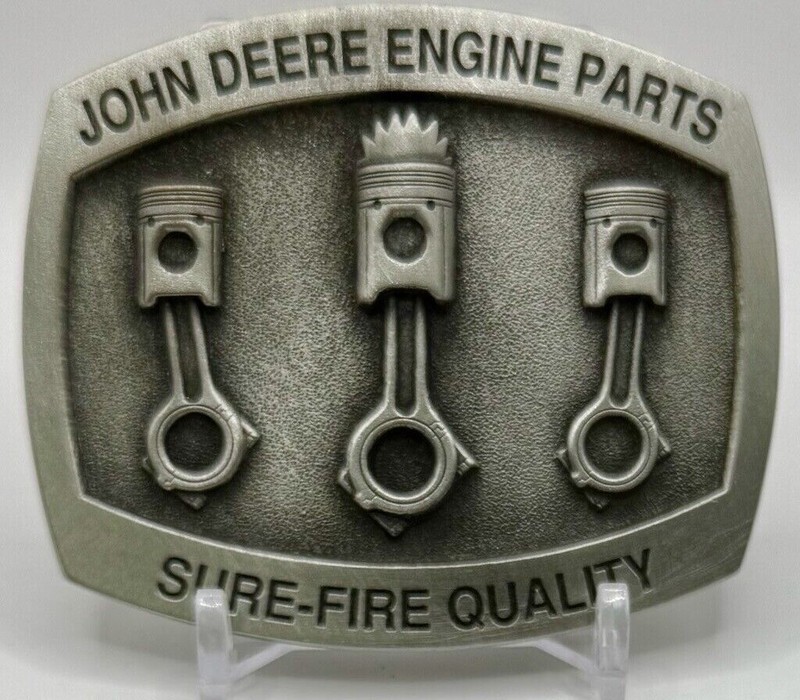 JOHN DEERE ’SURE-FIRE QUALITY Engine Parts Belt Buckle SN#1524 Limited Edition
