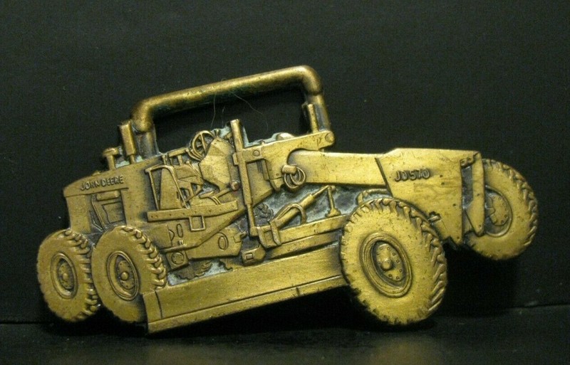 JOHN DEERE JD 570 Motor Road Grader Maintainer Pocket Watch Fob construction