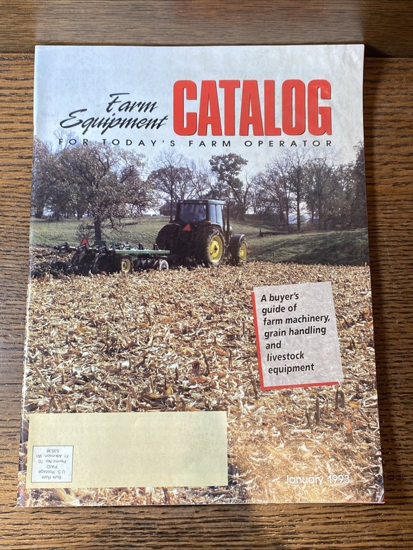 Vintage Farm Equipment Catalog January 1993 Livestock Crops Grain Buyer’s Guide