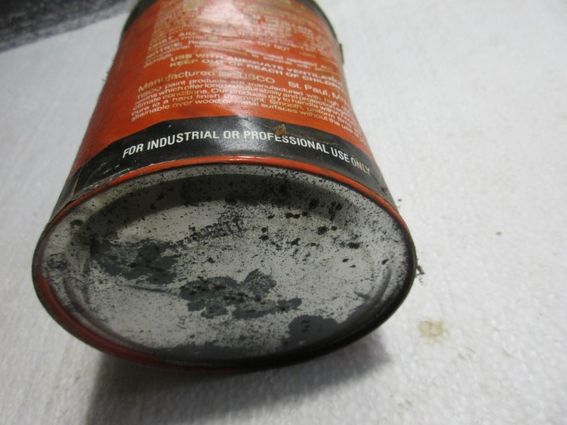 FULL VINTAGE ORIGINAL ALLIS CHALMERS ENAMEL QUART PAINT CAN TP280 ORANGE gallery
