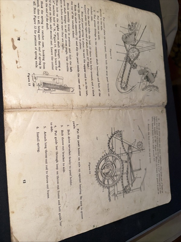John Deere Operator's Manual Model H Spreader 50 Series Old Used gallery