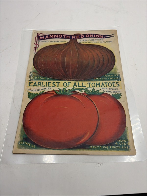 Vintage 1908 Seed Book Catalog Of Fairview Seed Farms Syracuse. N.Y. 32 Pages gallery