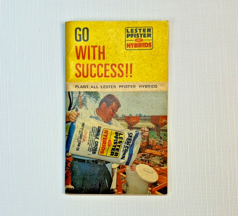 60's Lester Pfister Hybrids Corn Booklet Guide El Paso Illinois Notebook Vintage gallery