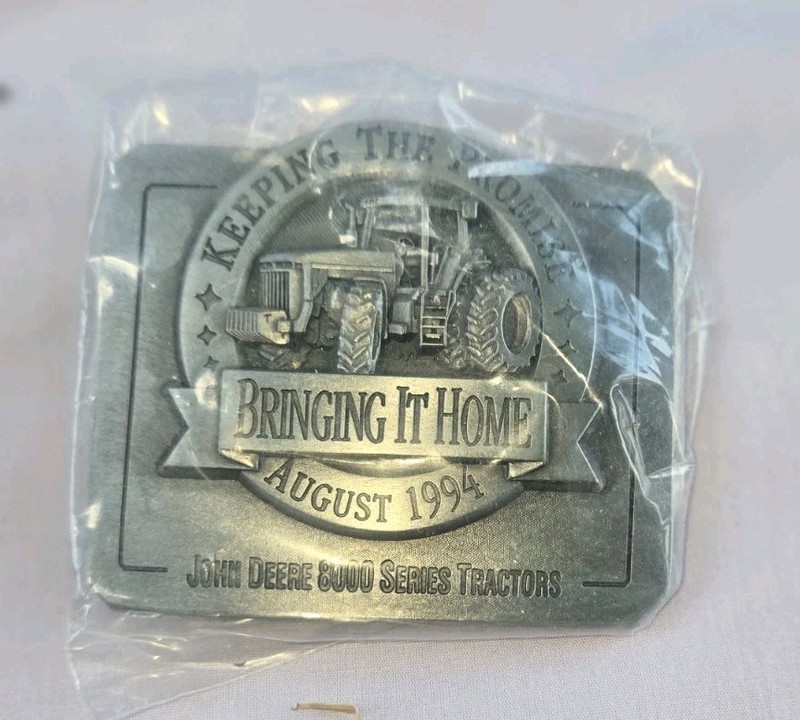 John Deere 8000 Series Tractor Belt Buckle Keeping The Promise August 1994