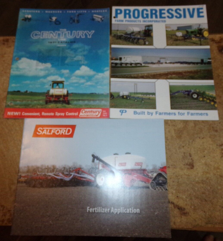 3-lot 1970’s-2000’s fertilizer + sprayer full-line catalogs nice used