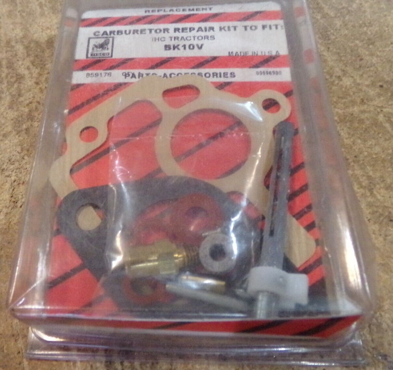 tisco #BK10V carburetor repair kit international tractors in the package new
