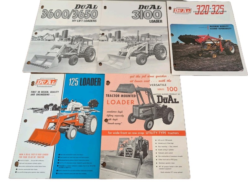 5 DuAL Loader/HY-Lift Loader Tractor Brochures 3600/3650,3100,320-325,125,100