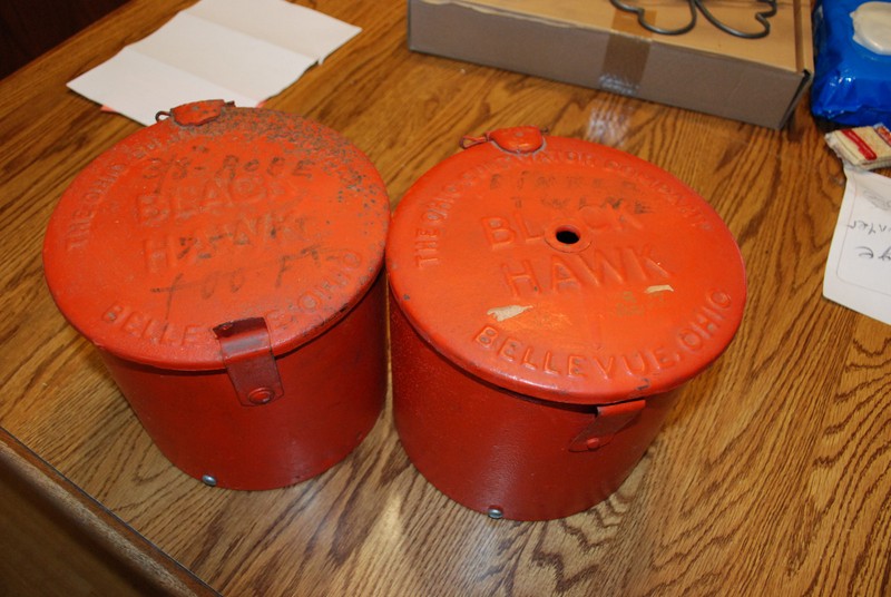 2 – The Ohio Cultivator Co Black Hawk Bellevue Ohio Cover Corn Planter Lid & SID