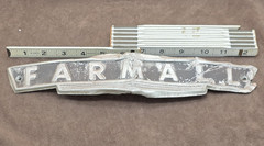 Antique Farm Tractor Vintage International Harvester Farmall Grille Emblem Badge