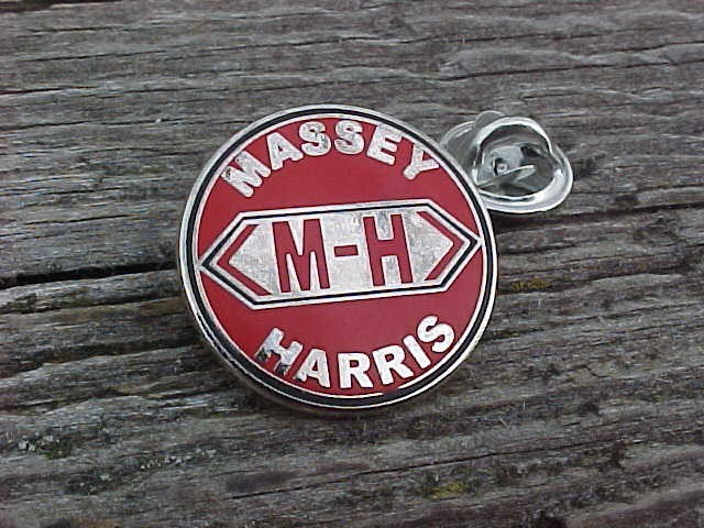 MASSEY-HARRIS HAT PIN W PIN STOPPERS NOS FARM AG TRACTOR EQUIPMENT LICENSED