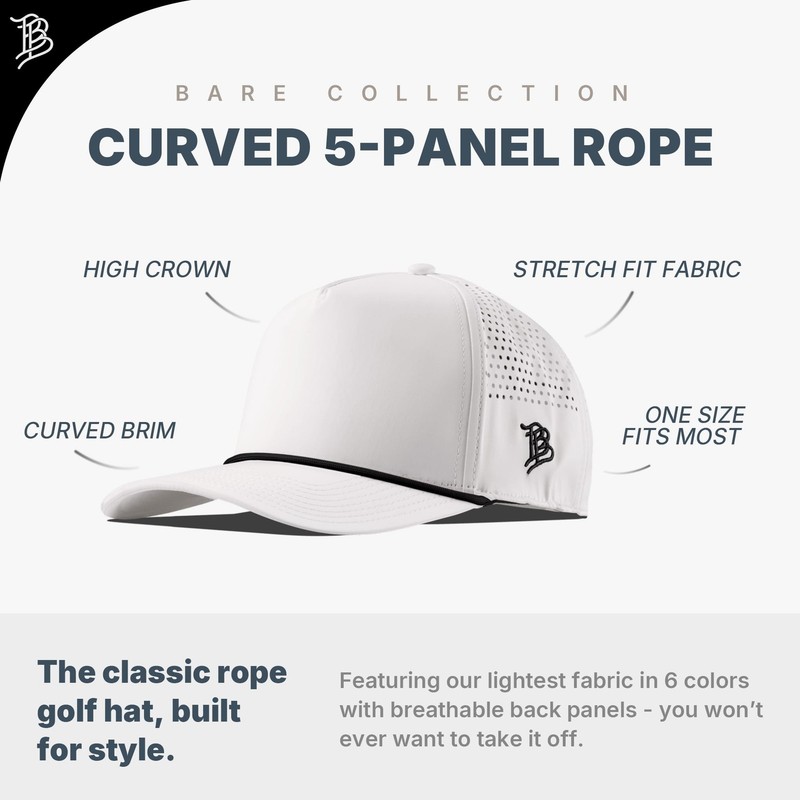 Branded Bills x Kansas University White Black Rope Curved 5-Panel Jayhawk Hat gallery