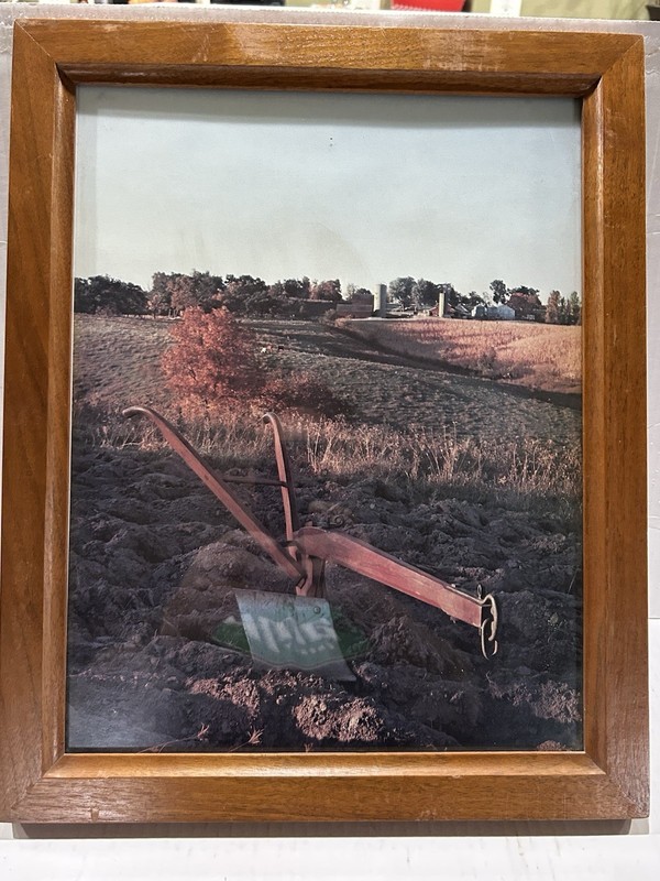VTG/Original-Framed 1973-77 John Deere KC Branch-Original Self-Scour Plow Print