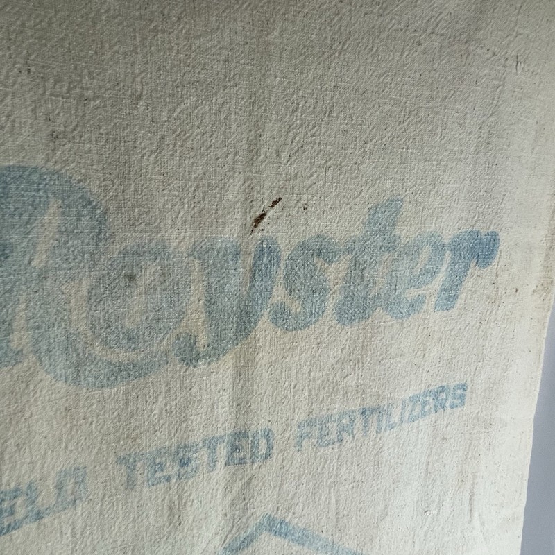 Vtg Cloth Royster Fertilizer Fabric Printed Norfolk VA 200 Pounds gallery