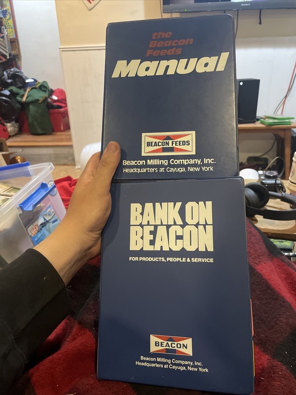 Vintage Beacon Feeds Products Manual Rare Advertising Pair