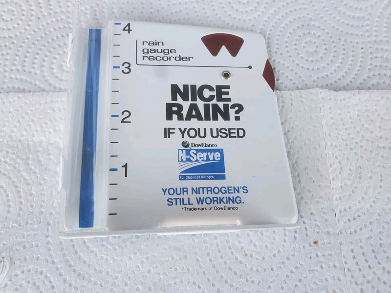 Metal Rain Guage N-serve Stabilized Nitrogen Dow Elanco Farm Fertilizer gallery