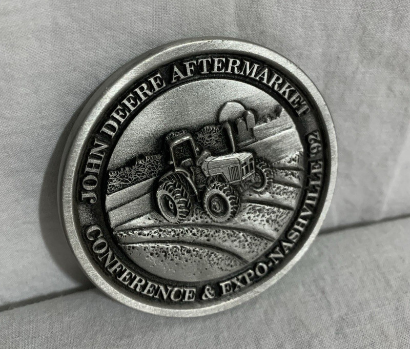 Vintage 1992 John Deere Aftermarket Conference & Expo 5000 Tractor Medallion