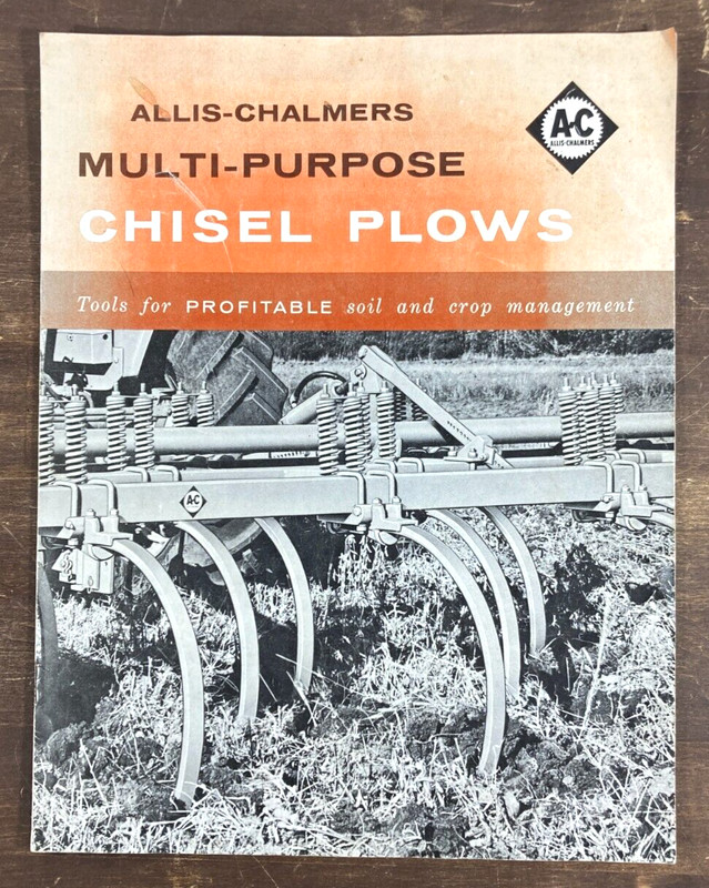 Allis-Chalmers Multi-Purpose Chisel Plows 1961 Dealer Sales Brochure Tractor