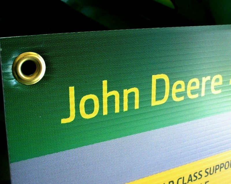 LOT OF 7 NEW HUGE 30"x36" JOHN DEERE DEALER TRACTOR BANNERS SIGNS POSTERS STIFF gallery
