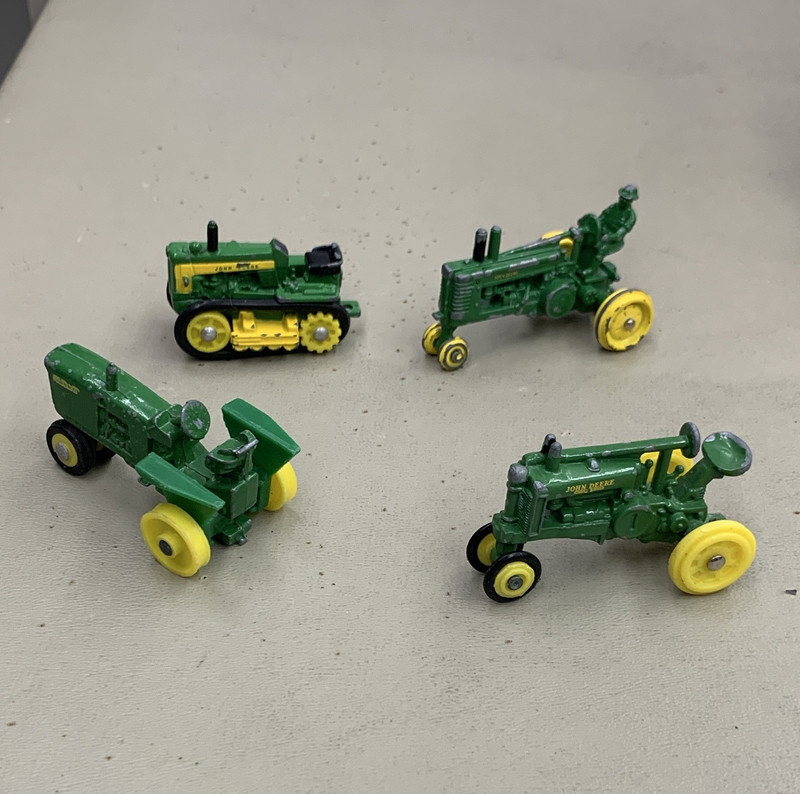 John Deere Mini Diecast Tractor & Farm Vehicle Lot of 4, Agriculture Theme