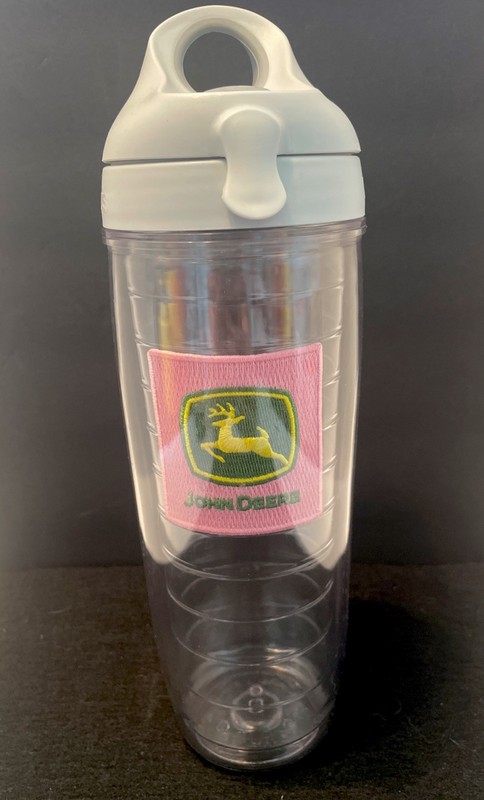 Travis Pink John Deer 24 Oz Double Walked Water Bottle
