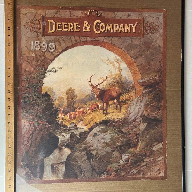 John Deere Moline Ill Vintage 1899 Seasonal Advertising Poster