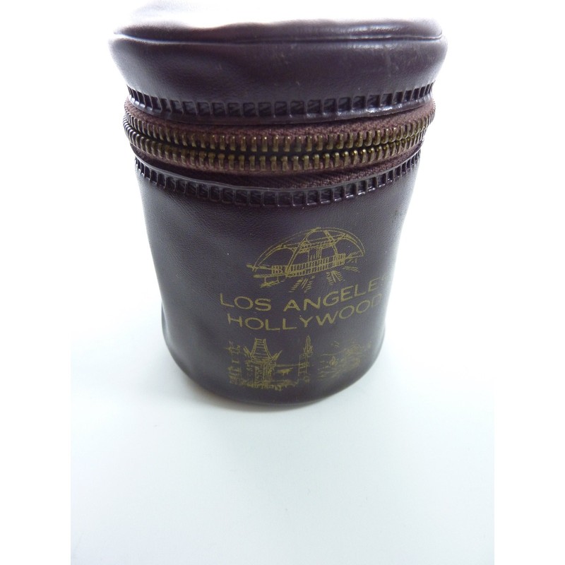 Vintage LA Hollywood Nesting Plastic Cups for 4 in Case, Travel Drinks Bachelor
