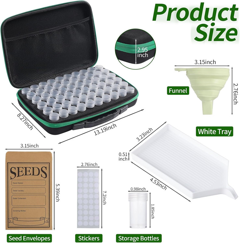 Seed Storage Box, Portable Seed Saving Box, Sturdy Seed Organizer Kit Seed Envel gallery