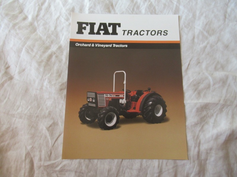 Fiat orchard vineyard 70-76 tractor brochure