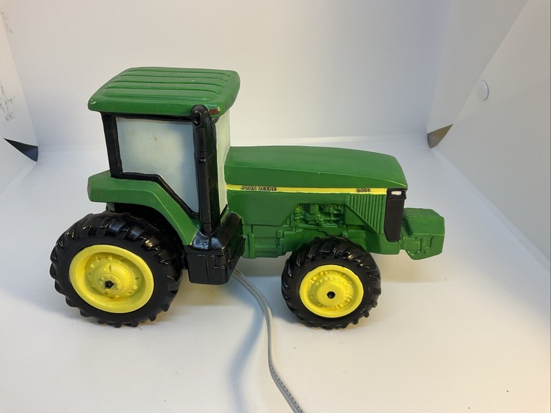 Vintage 1998 John Deere Enesco Plug in Ceramic Night Light Lamp 8400 Tractor