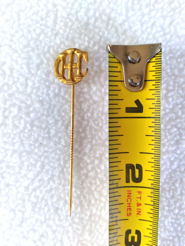 Vtg IHC International Harvester Stick Pin Original Logo Lapel Pin Advertising